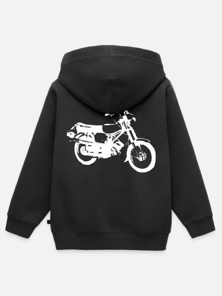Simson S51 Enduro - Kinder Premium Organic Zip Hoodie - Schwarz
