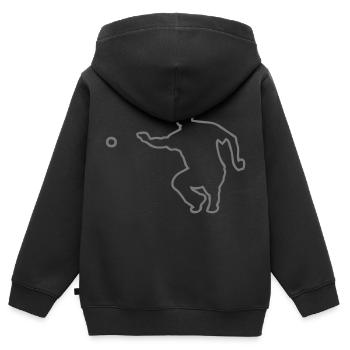 petanque2 pointer ball - Kids Premium Organic Zip-up Hoodie - black - Back - AI Model Kid Male (0cm)