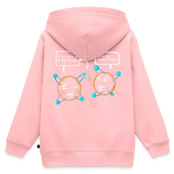 Wissenschaft - Kinder Premium Organic Zip Hoodie - Rosa - Hinten - AI Model Kid Female (0cm)