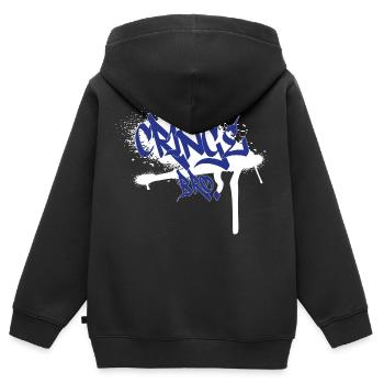 Jeux et streaming | Embarrassant Bro - Sweat Premium à capuche zippé enfant bio - noir - Dos - AI Model Kid Male (0cm)