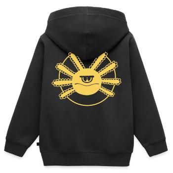 Axolotl Zyklop - Kinder Premium Organic Zip Hoodie - Schwarz - Hinten - AI Model Kid Male (0cm)