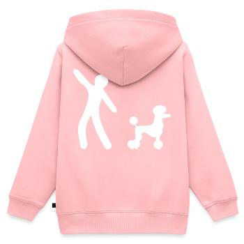 Danse Musique de danse - Sweat Premium à capuche zippé enfant bio - rose - Dos - AI Model Kid Female (0cm)