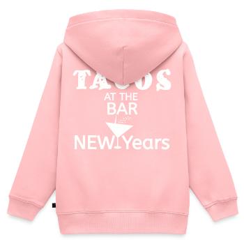 Tacos - Frohes neues Jahr - Kinder Premium Organic Zip Hoodie - Rosa - Hinten - AI Model Kid Female (0cm)