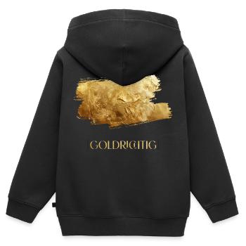 Parfait - Sweat Premium à capuche zippé enfant bio - noir - Dos - AI Model Kid Male (0cm)