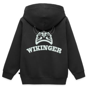 Viking - Sweat Premium à capuche zippé enfant bio - noir - Dos - AI Model Kid Male (0cm)