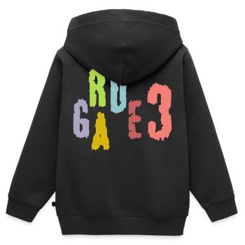 back to school grade 3 third grade - Kinder Premium Organic Zip Hoodie - Schwarz - Hinten - AI Model Kid Male (0cm)