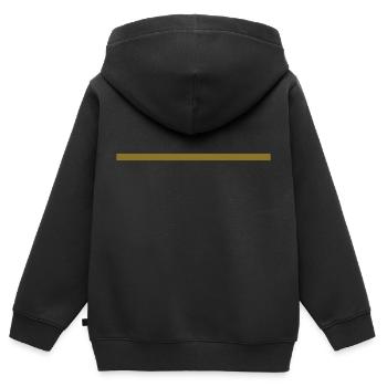 strich - Kinder Premium Organic Zip Hoodie - Schwarz - Hinten - AI Model Kid Male (0cm)