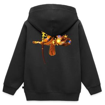 Smite Ra Women's T-Shirt - Kids Premium Organic Zip-up Hoodie - black - Back - AI Model Kid Male (0cm)