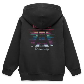 Ruhrgebiet Dreaming - Kinder Premium Organic Zip Hoodie - Schwarz - Hinten - AI Model Kid Male (0cm)