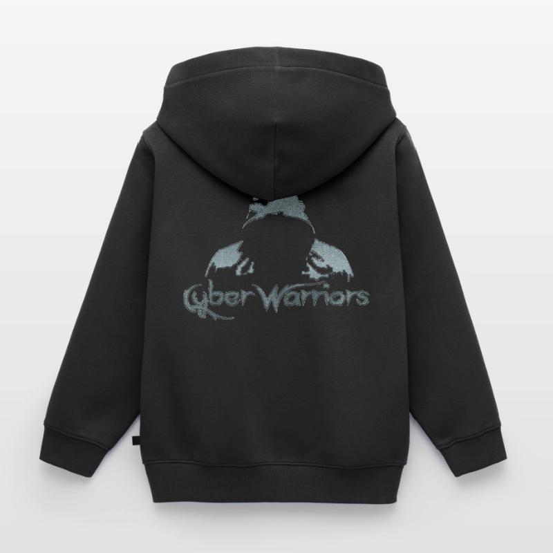 Hacking Hacking Hacker Hacker Computer Cybersicherheit Kinder Premium Organic Zip Hoodie