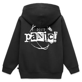 Pas de panique ! Vaisseau spatial Galaxy Rocket 42 - Sweat Premium à capuche zippé enfant bio - noir - Dos - AI Model Kid Male (0cm)