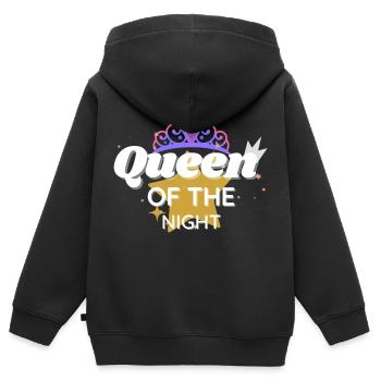 Königin des Nachtkindes - Kinder Premium Organic Zip Hoodie - Schwarz - Hinten - AI Model Kid Male (0cm)