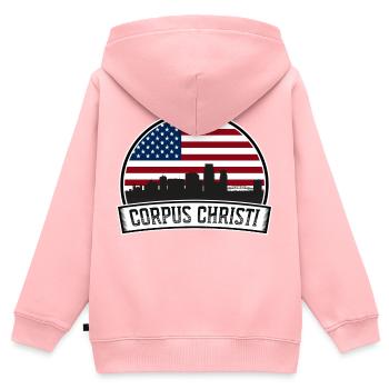 CORPUS CHRISTI - Sweat Premium à capuche zippé enfant bio - rose - Dos - AI Model Kid Female (0cm)