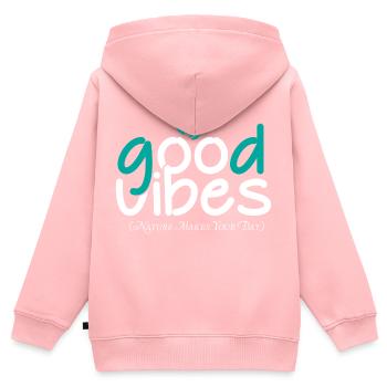 chemise neuve 02 - Sweat Premium à capuche zippé enfant bio - rose - Dos - AI Model Kid Female (0cm)