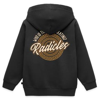 Griechisches Mythologie und Griechischer Gott - Kinder Premium Organic Zip Hoodie - Schwarz - Hinten - AI Model Kid Male (0cm)