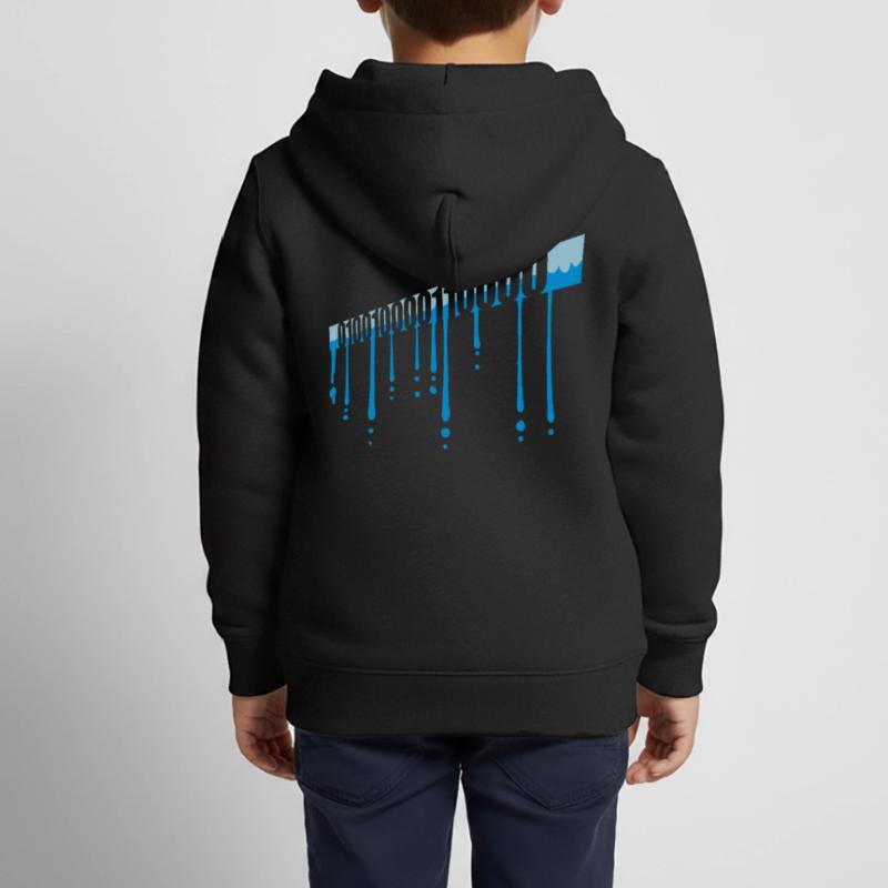 Binary Code Program Language Kids Premium Organic Zip-up Hoodie
