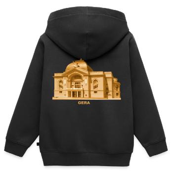 Gera Theater Thüringen Otto Dix - Kinder Premium Organic Zip Hoodie - Schwarz - Hinten - AI Model Kid Male (0cm)