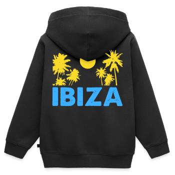 Ibiza - Sweat Premium à capuche zippé enfant bio - noir - Dos - AI Model Kid Male (0cm)