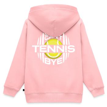 Désolé ne peut pas Tennis Bye citation drôle Sport Dire - Sweat Premium à capuche zippé enfant bio - rose - Dos - AI Model Kid Female (0cm)