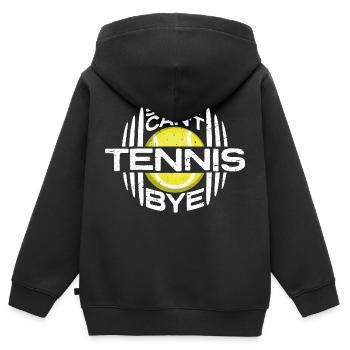 Désolé ne peut pas Tennis Bye citation drôle Sport Dire - Sweat Premium à capuche zippé enfant bio - noir - Dos - AI Model Kid Male (0cm)