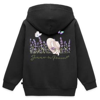 Summer in Provence - Kinder Premium Organic Zip Hoodie - Schwarz - Hinten - AI Model Kid Male (0cm)