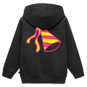 Fiesta Festival Hut Hut party1 - Kinder Premium Organic Zip Hoodie - Schwarz - Hinten - AI Model Kid Male (0cm)