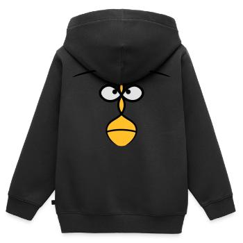 Face Tribal - Kinder Premium Organic Zip Hoodie - Schwarz - Hinten - AI Model Kid Male (0cm)