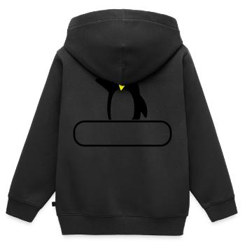 Skilehrer - Kinder Premium Organic Zip Hoodie - Schwarz - Hinten - AI Model Kid Male (0cm)