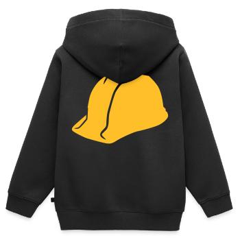 Casque - Sweat Premium à capuche zippé enfant bio - noir - Dos - AI Model Kid Male (0cm)