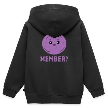 Member Berries - Memberberies - Kids Premium Organic Zip-up Hoodie - black - Back - AI Model Kid Male (0cm)