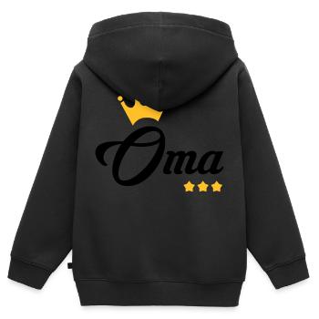Großmütter / Oma / Mami / Großmutter / Mamy - Kinder Premium Organic Zip Hoodie - Schwarz - Hinten - AI Model Kid Male (0cm)