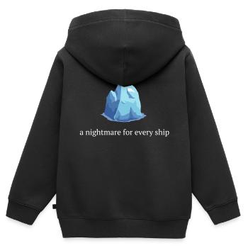 Eisberg Film - Kinder Premium Organic Zip Hoodie - Schwarz - Hinten - AI Model Kid Male (0cm)