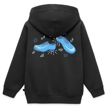 Chaussures de danse chaussures de danse danseur danseur musique - Sweat Premium à capuche zippé enfant bio - noir - Dos - AI Model Kid Male (0cm)