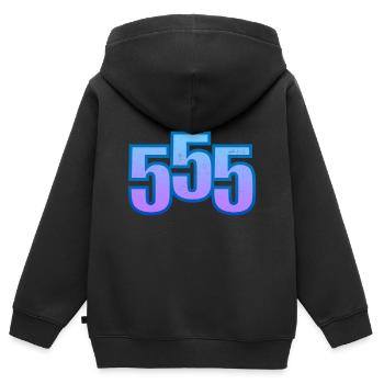 Thailand Hahaha Thai Smile 555 Lachen Geschenk - Kinder Premium Organic Zip Hoodie - Schwarz - Hinten - AI Model Kid Male (0cm)