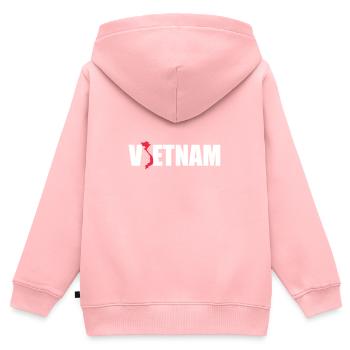 Vietnamese Vietnam Vietnamesisch Geschenk - Kinder Premium Organic Zip Hoodie - Rosa - Hinten - AI Model Kid Female (0cm)