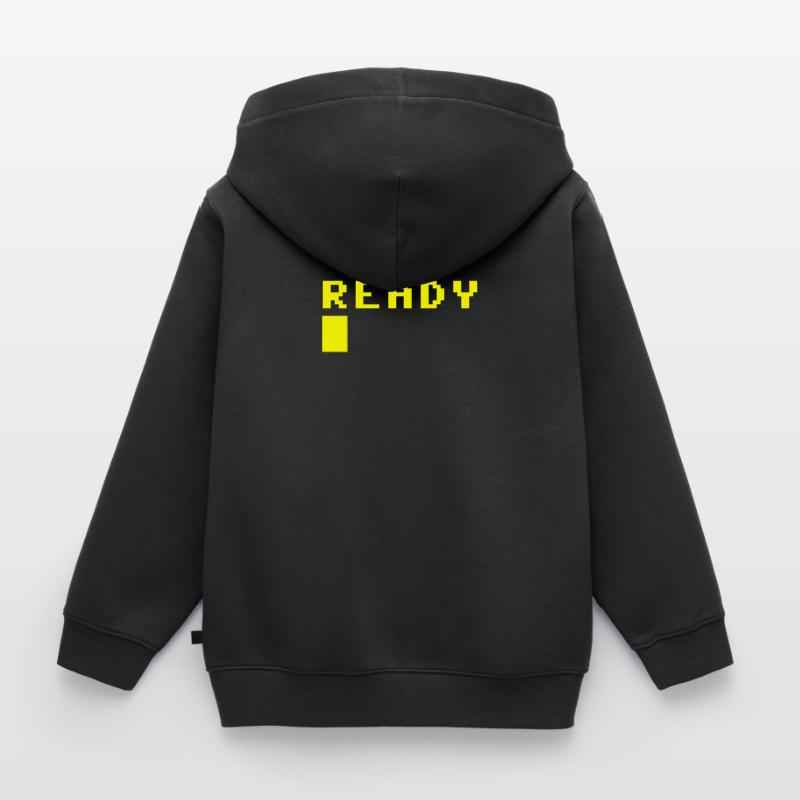 Ready Computer Screen Screen Ready Error Kids Premium Organic Zip-up Hoodie