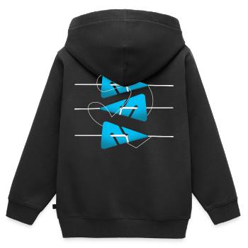design Design for a good designs lovers - Kinder Premium Organic Zip Hoodie - Schwarz - Hinten - AI Model Kid Male (0cm)