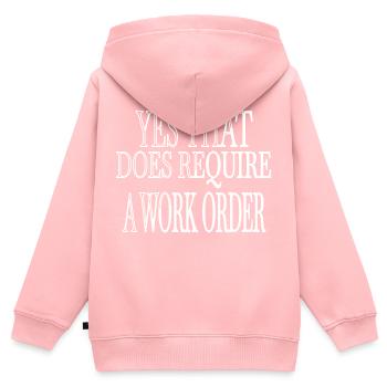 programming language computers cool dads favorite - Kinder Premium Organic Zip Hoodie - Rosa - Hinten - AI Model Kid Female (0cm)