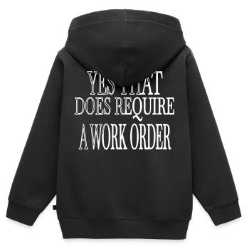 programming language computers cool dads favorite - Kinder Premium Organic Zip Hoodie - Schwarz - Hinten - AI Model Kid Male (0cm)