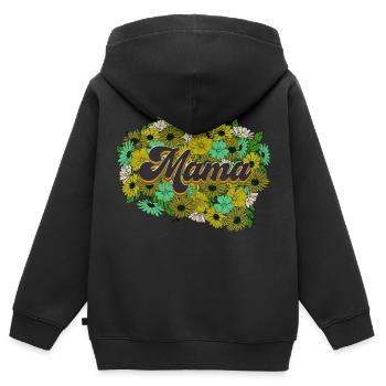 Stolze Mama Mutter Mami Lebensaufgabe Kinder Kind - Kinder Premium Organic Zip Hoodie - Schwarz - Hinten - AI Model Kid Male (0cm)