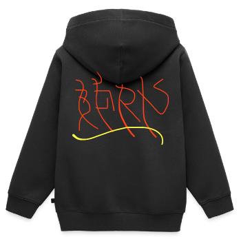 T-Shirt Berne - Sweat Premium à capuche zippé enfant bio - noir - Dos - AI Model Kid Male (0cm)