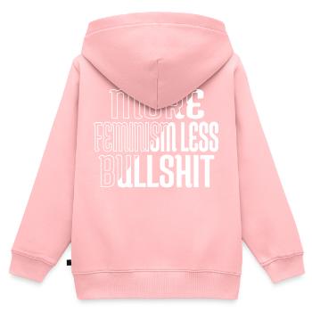 equal rights statement antiracism all people - Kids Premium Organic Zip-up Hoodie - rose - Back - AI Model Kid Female (0cm)