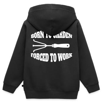 Gärtner Obstgarten Garten Geschenk Hobbygärtner - Kinder Premium Organic Zip Hoodie - Schwarz - Hinten - AI Model Kid Male (0cm)