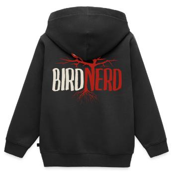 Ornithologie Vogelforschung I'm Not Lost I'm - Kinder Premium Organic Zip Hoodie - Schwarz - Hinten - AI Model Kid Male (0cm)