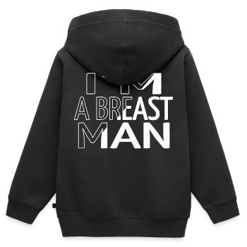 birthday present bubaprints christmas funny gym - Kinder Premium Organic Zip Hoodie - Schwarz - Hinten - AI Model Kid Male (0cm)