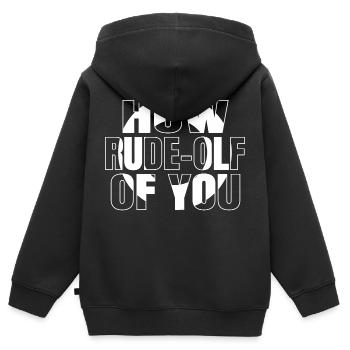 awesome beach jokes funny gym couples funny - Kinder Premium Organic Zip Hoodie - Schwarz - Hinten - AI Model Kid Male (0cm)