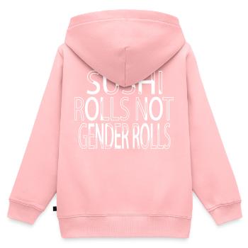 Santé mentale avortement Greg Abbott blackpower amour - Sweat Premium à capuche zippé enfant bio - rose - Dos - AI Model Kid Female (0cm)