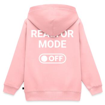 Realtor Mode OFF - Kids Premium Organic Zip-up Hoodie - rose - Back - AI Model Kid Female (0cm)