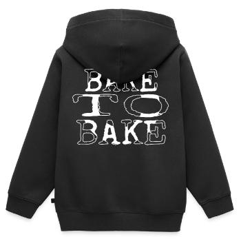 Puns Cool Chef Curry Prep Cook Cuisine Sous Chef - Sweat Premium à capuche zippé enfant bio - noir - Dos - AI Model Kid Male (0cm)
