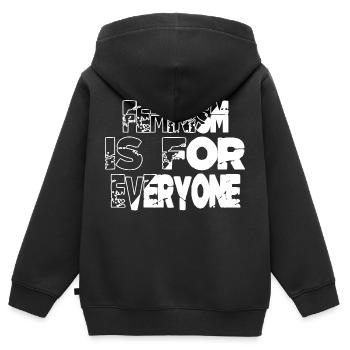 women rights black lives support your local - Kids Premium Organic Zip-up Hoodie - black - Back - AI Model Kid Male (0cm)